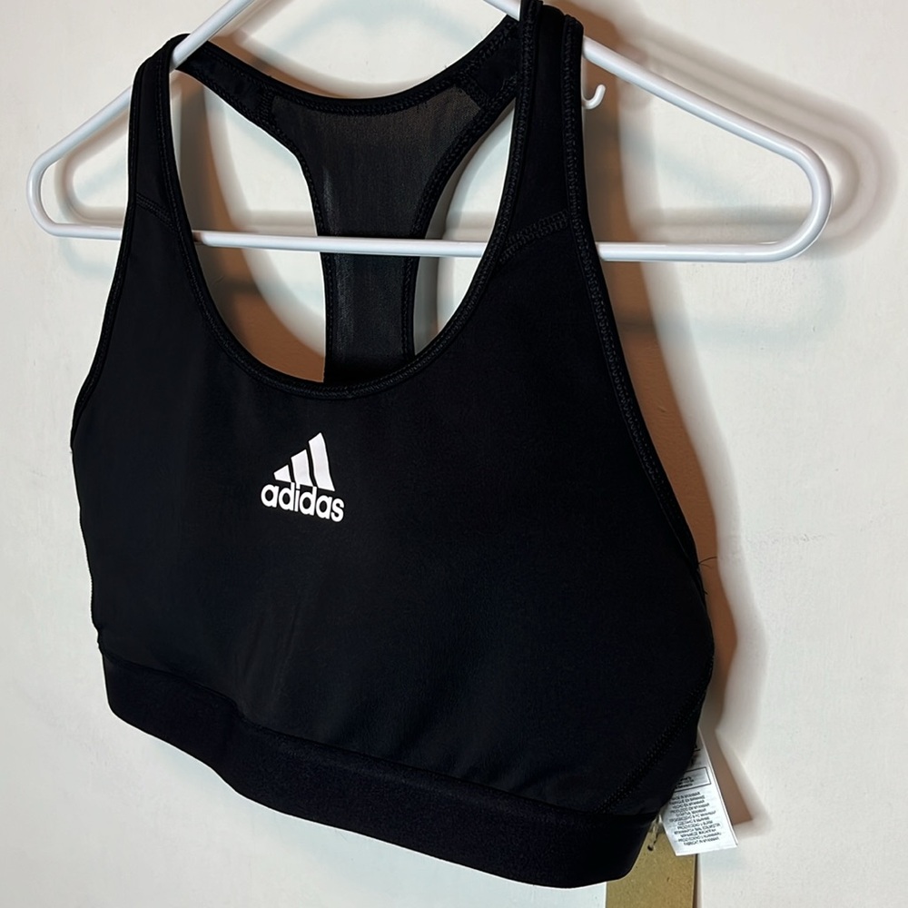 Adidas Women's Don’t Rest Black Sports Bra - Picture 3 of 11